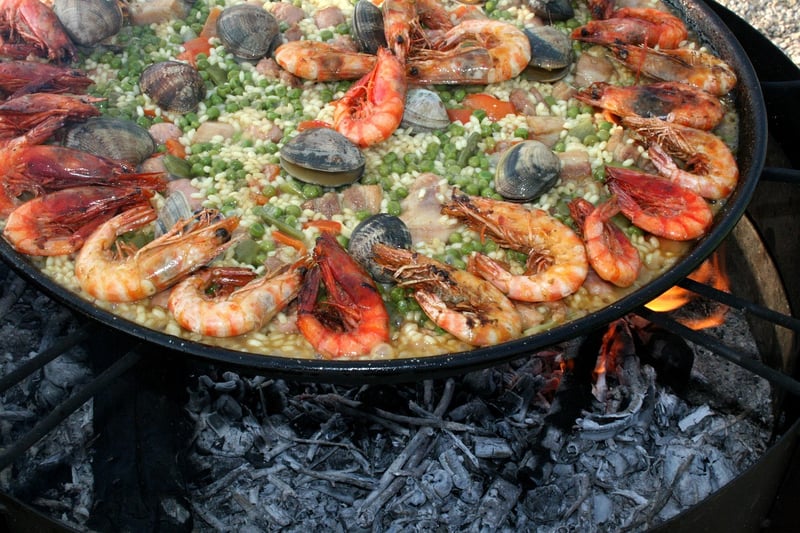 Paella in Barcelona, Spain